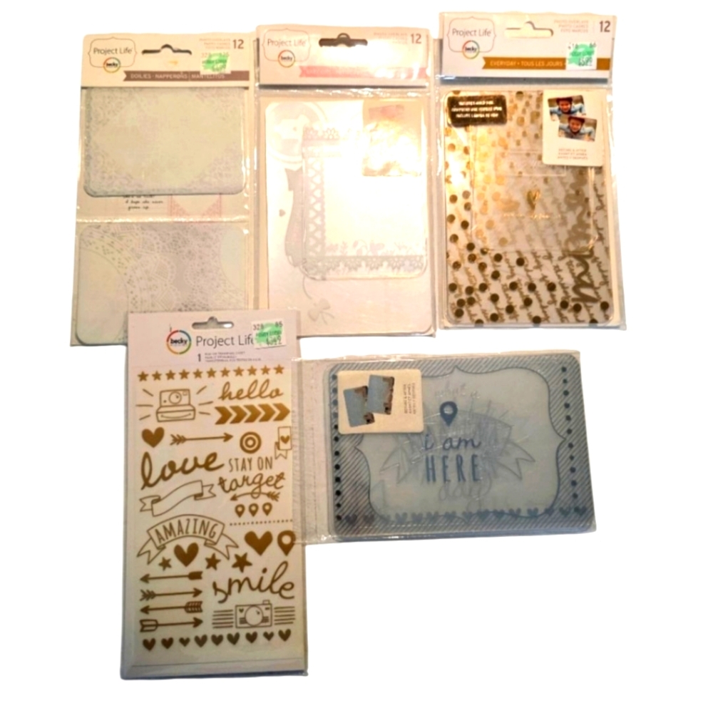Project Life Photo Card and Sticker Set NWT
